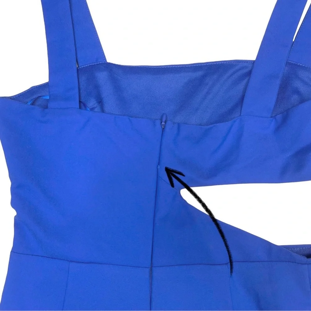 ♦️SOLD♦️NWT Superdown Leslie Cut Out Jumpsuit Cobalt Blue - Picture 7 of 10